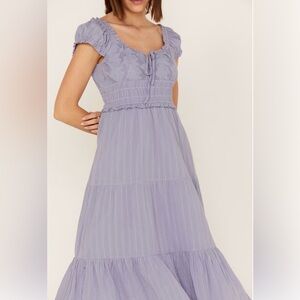 Heartloom midi dress in lavender size small size 4